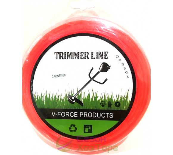 Волосінь для тримера 2,4 мм квадрат 100м (SD2-22)